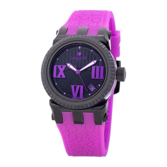 Lancaster Purple Synthetic Watch 1728,67434610848,Lancaster,New with tags,Purple,Watches,Watches for Women - Watches,Women LAOLA0643BKVLAC