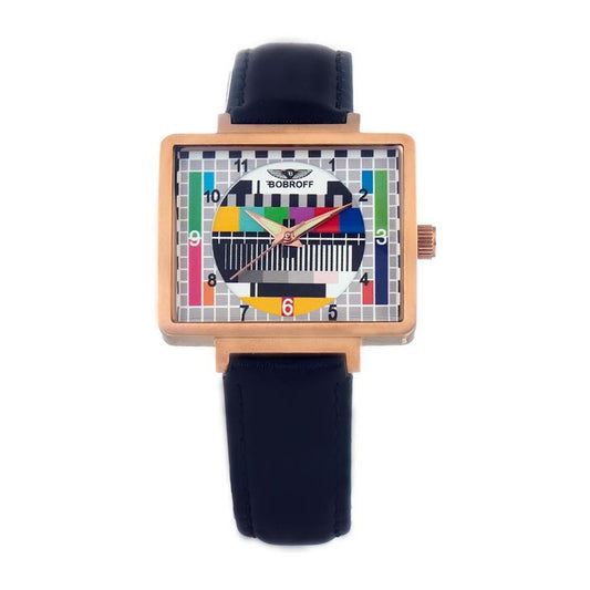 Bobroff Black Leather Watch 1728,67434610848,Black,Bobroff,New with tags,Watches,Watches for Women - Watches,Women BOBF0035S014AC