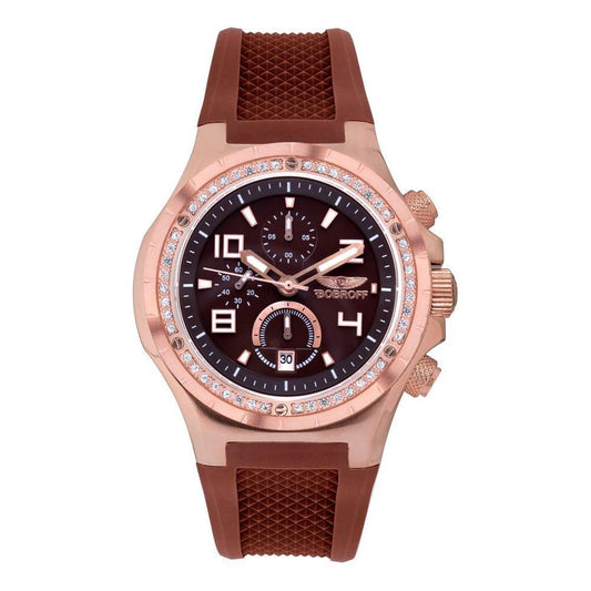 Bobroff Brown Rubber Watch 1728,67434610848,Bobroff,Brown,New with tags,Unisex,Unisex Watches - Watches,Watches BOBF1002L65AC