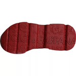Dolce & Gabbana Red Leather Daymaster Low Top Sneakers Shoes MV3450#1-41.5