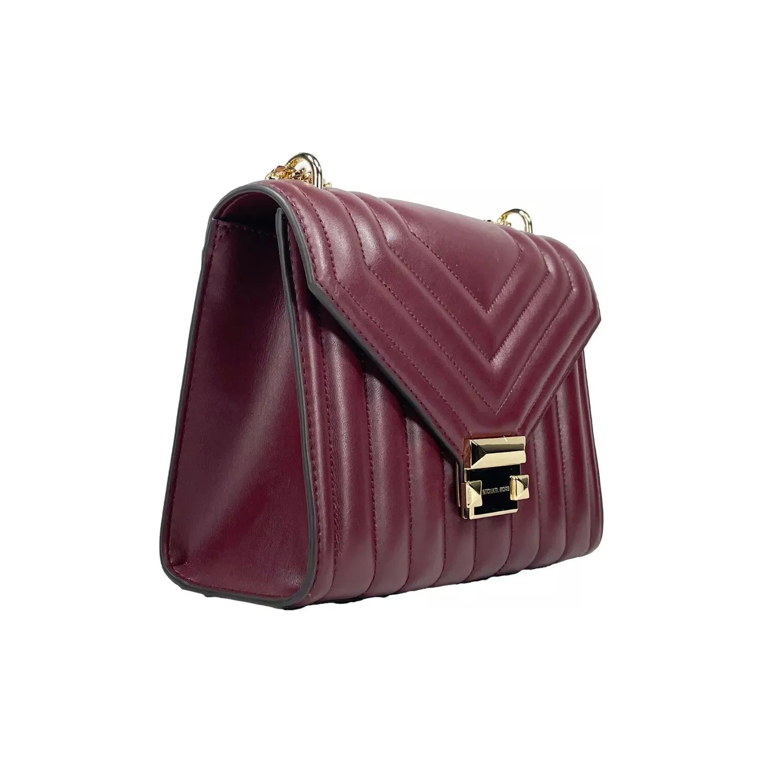 Front view with bag zipped and handles upright.