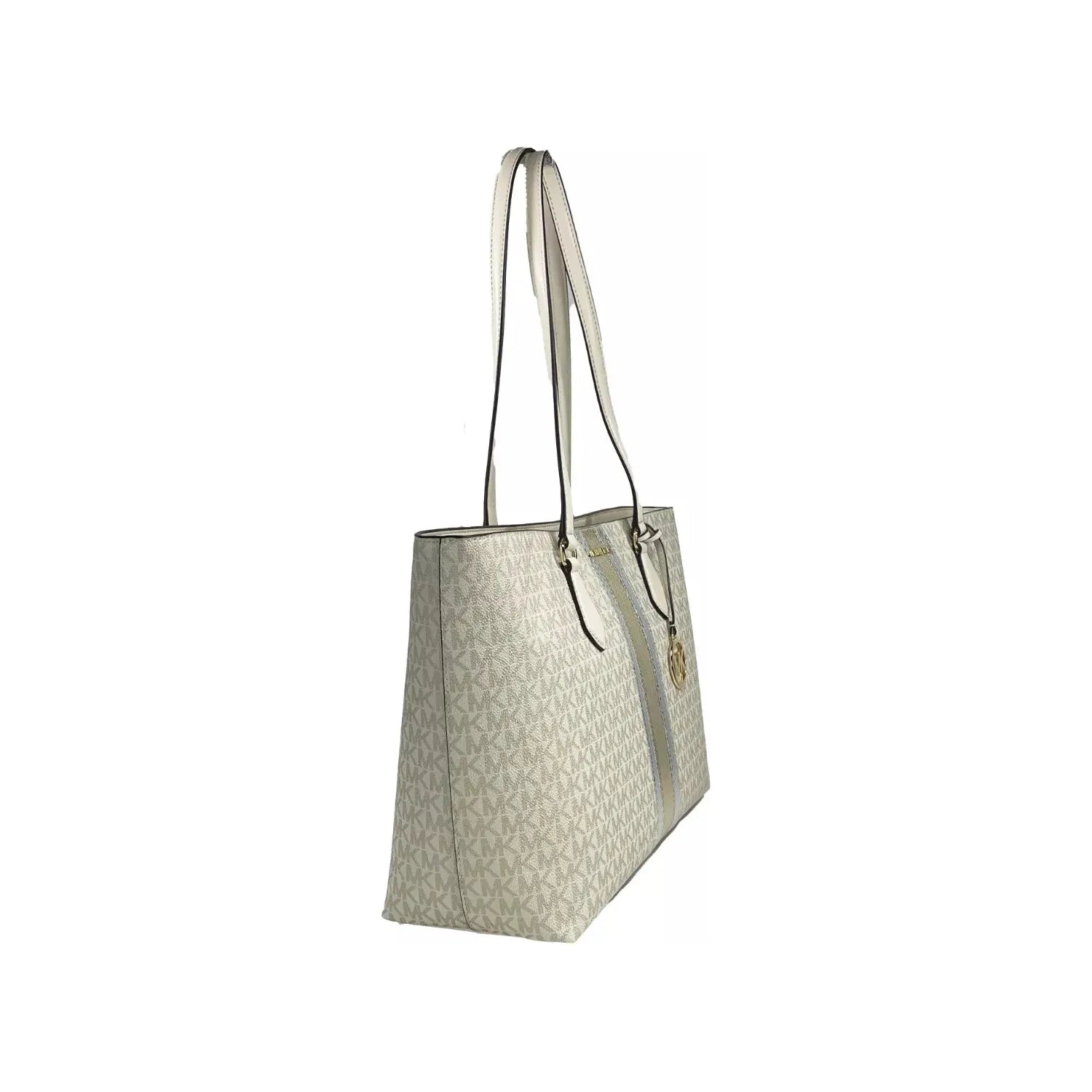 Front view with bag zipped and handles upright.
