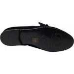Dolce & Gabbana Black Velvet Flats Bow Young Queen Shoes LA10387-39.5
