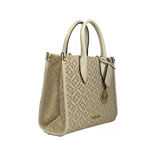 Michael Kors Mirella Small Top Zip Crossbody Tote Bag Creme 83547
