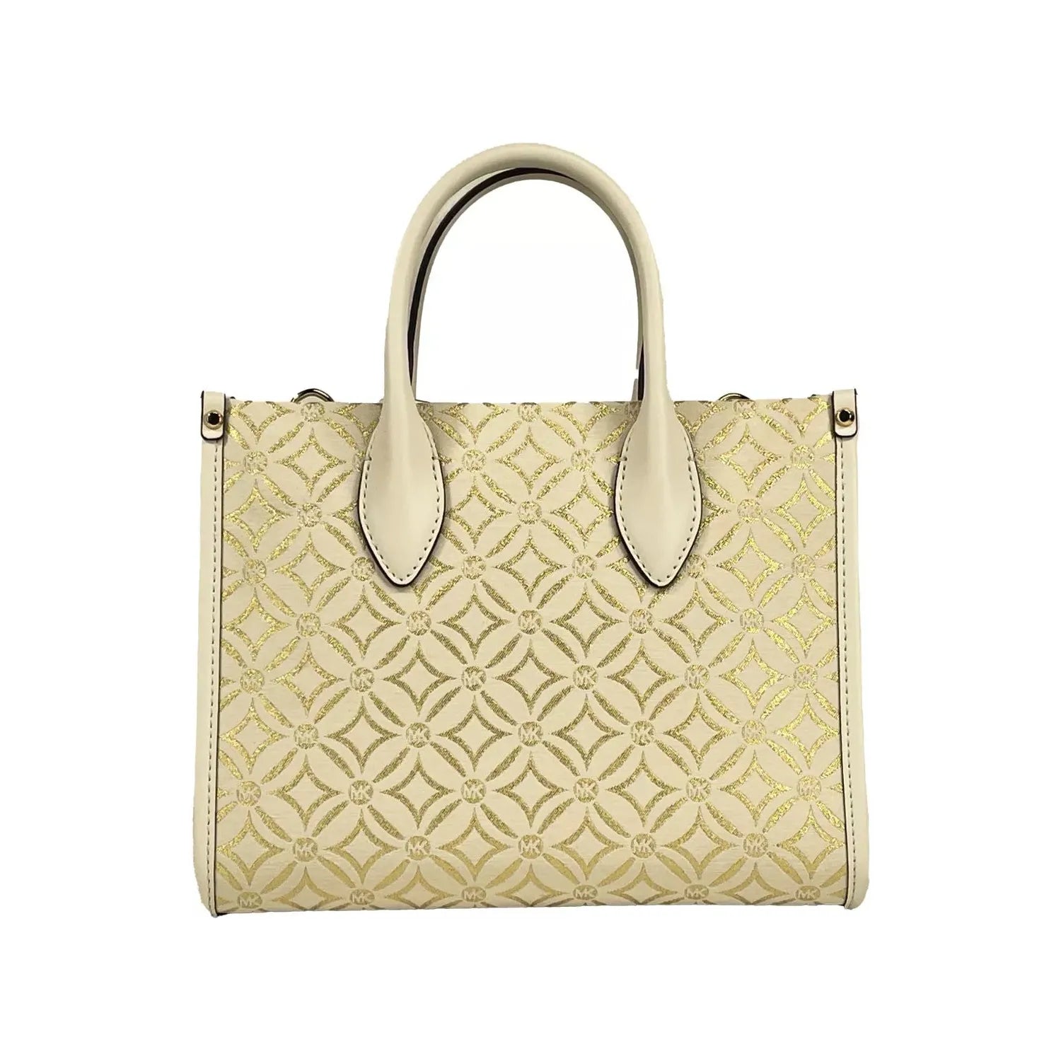 Front view with bag zipped and handles upright.