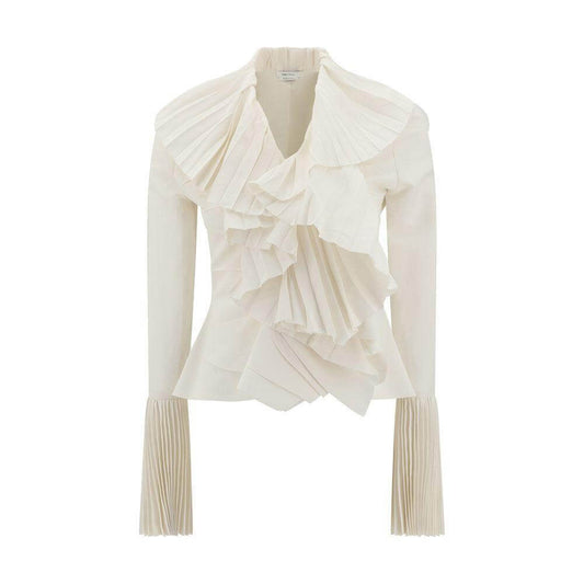 Alexander McQueen Ruffled Shirt AL-818373QEAF29015-IT42 | L