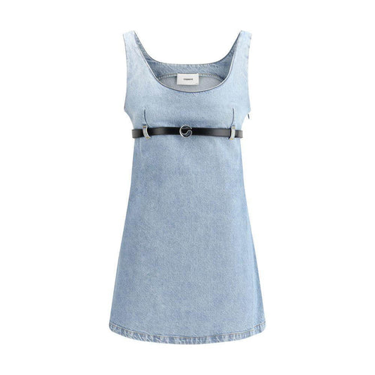 Coperni Denim short Dress CO-COPR148F2024BLU-IT36 | XS