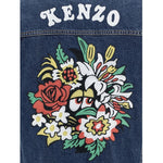 Kenzo Maxi print Denim Jacket 1728,72470364320,Blue,Clothing,Jackets & Coats - Women - Clothing,Kenzo,New with tags,S,Women,Women - Clothing,XS KE-FF52DV2486B3DS-XS