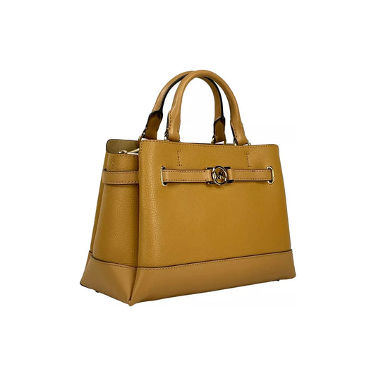 Michael Kors Reed Small Leather Belted Satchel Crossbody Bag Brown 82922