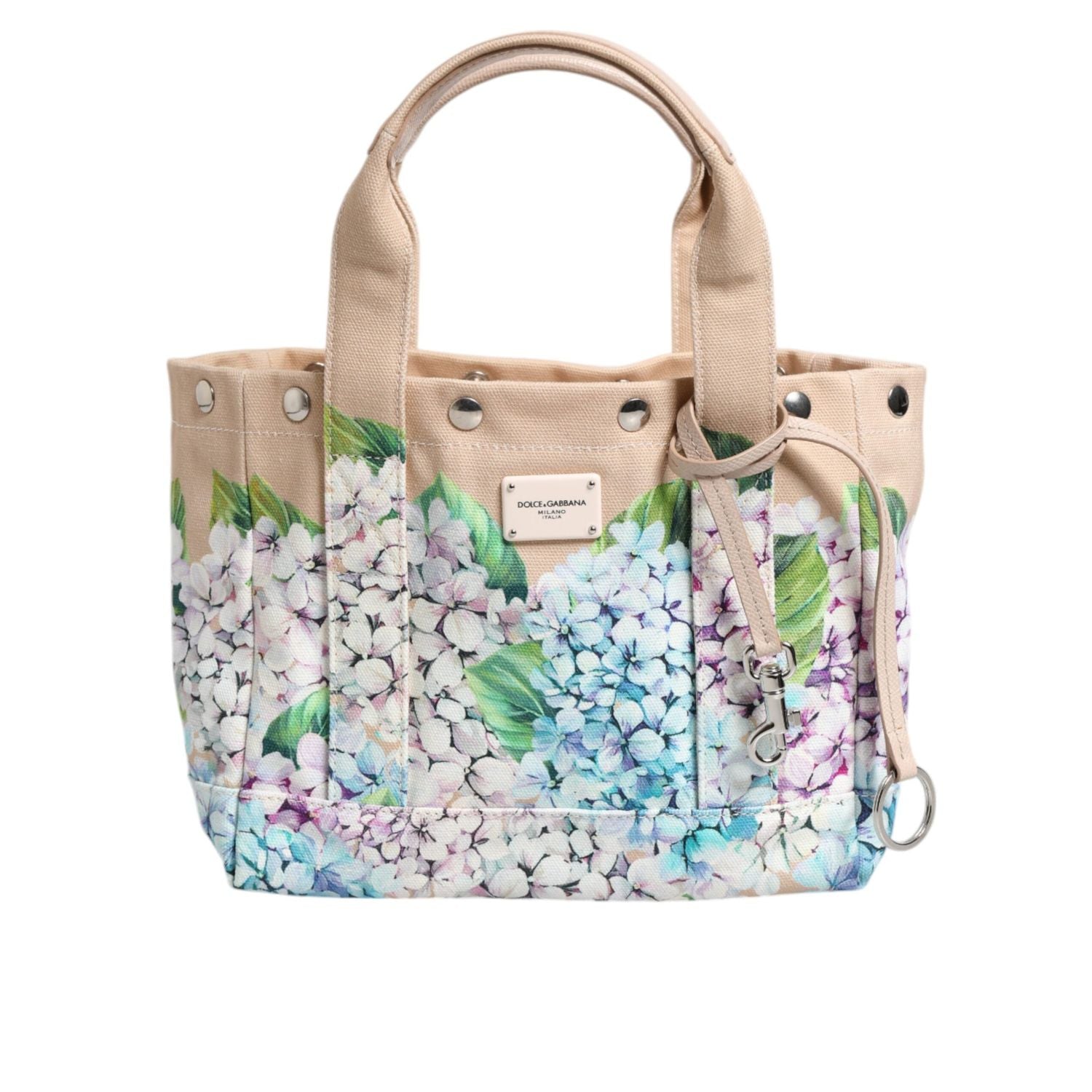 Front view with bag zipped and handles upright.