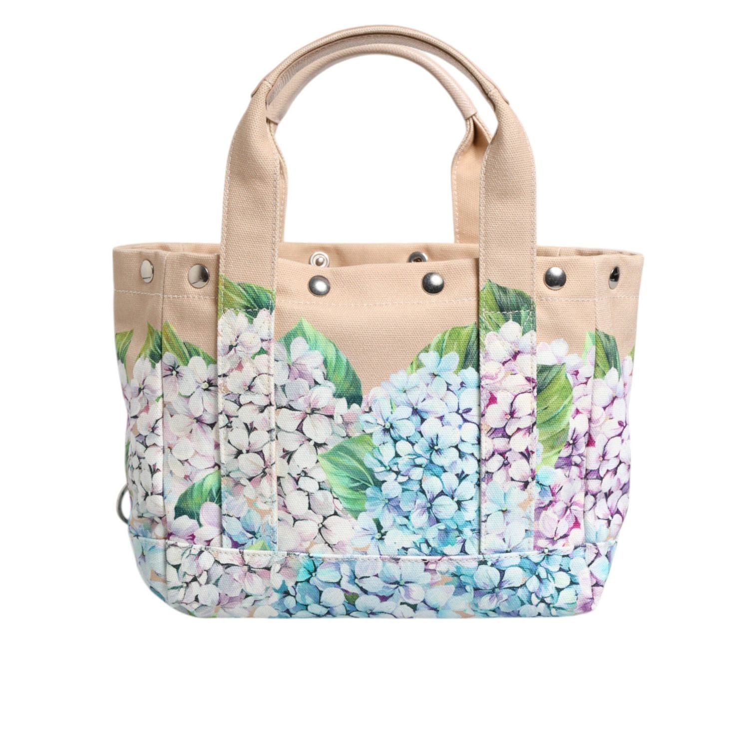 Front view with bag zipped and handles upright.