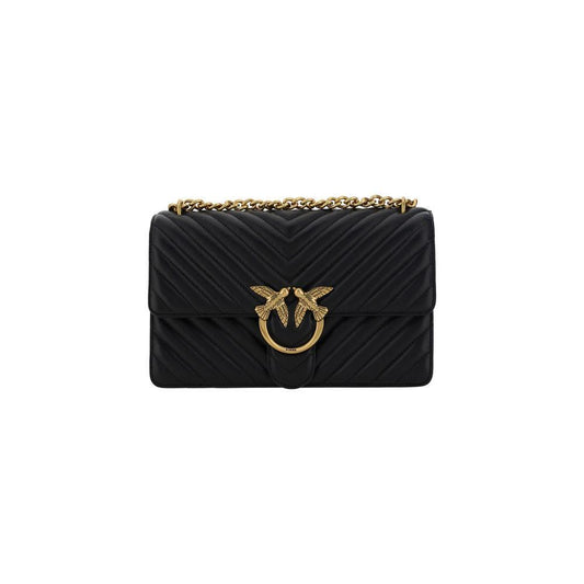 PINKO Love One Classic Shoulder Bag 1728,72470364320,Bags,Black,New with tags,PINKO,Shoulder Bags - Women - Bags,Women,Women - Bags PI100941A0GKZ99QBB