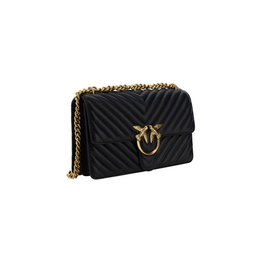 PINKO Love One Classic Shoulder Bag 1728,72470364320,Bags,Black,New with tags,PINKO,Shoulder Bags - Women - Bags,Women,Women - Bags PI100941A0GKZ99QBB