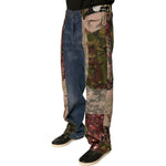 Dolce & Gabbana Blue Patchwork Cotton Straight Denim Jeans PAN75695-48