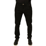 Dolce & Gabbana Black Logo Cotton Stretch Skinny Denim Jeans PAN75711-52