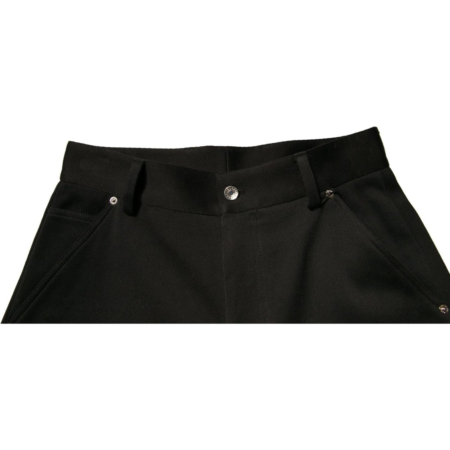 Dolce & Gabbana Black Cotton Mid Waist Cropped Pants PAN75712-44