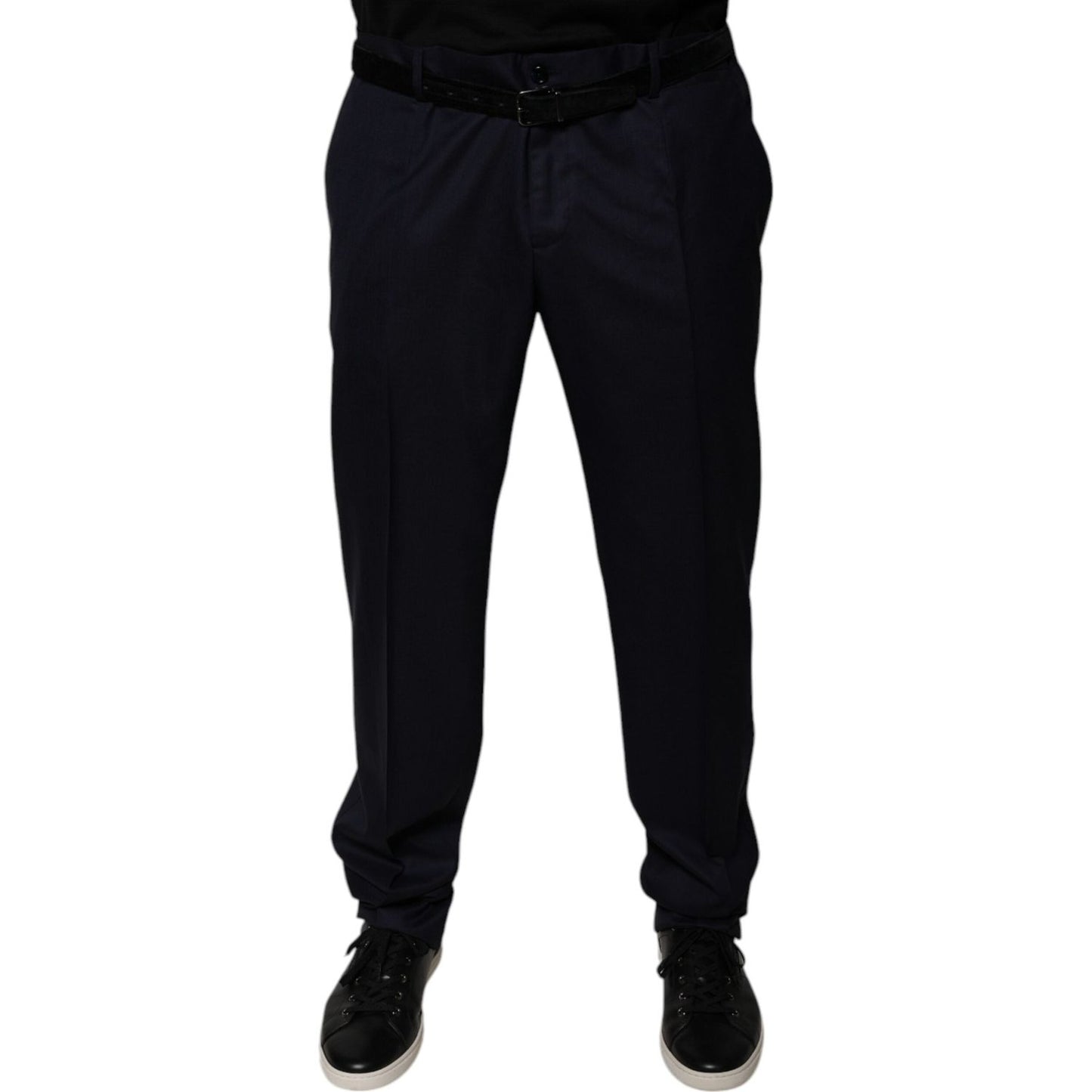 Dolce & Gabbana Dark Blue Tapered Formal Dress Pants PAN75775-56
