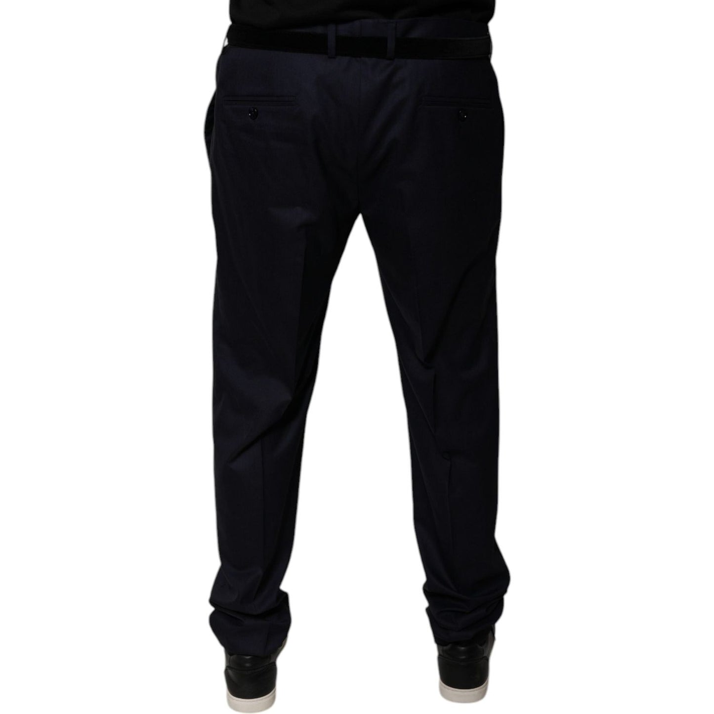 Dolce & Gabbana Dark Blue Tapered Formal Dress Pants PAN75775-56