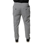 Dolce & Gabbana Black White Houndstooth Skinny Dress Pants PAN75784-44