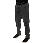 Dolce & Gabbana Dark Gray Cotton Skinny Denim Jeans PAN75858-56