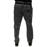 Dolce & Gabbana Dark Gray Cotton Skinny Denim Jeans PAN75858-56