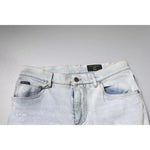 Dolce & Gabbana Light Blue Cotton Blend Tattered Skinny Denim Jeans PAN75877-46