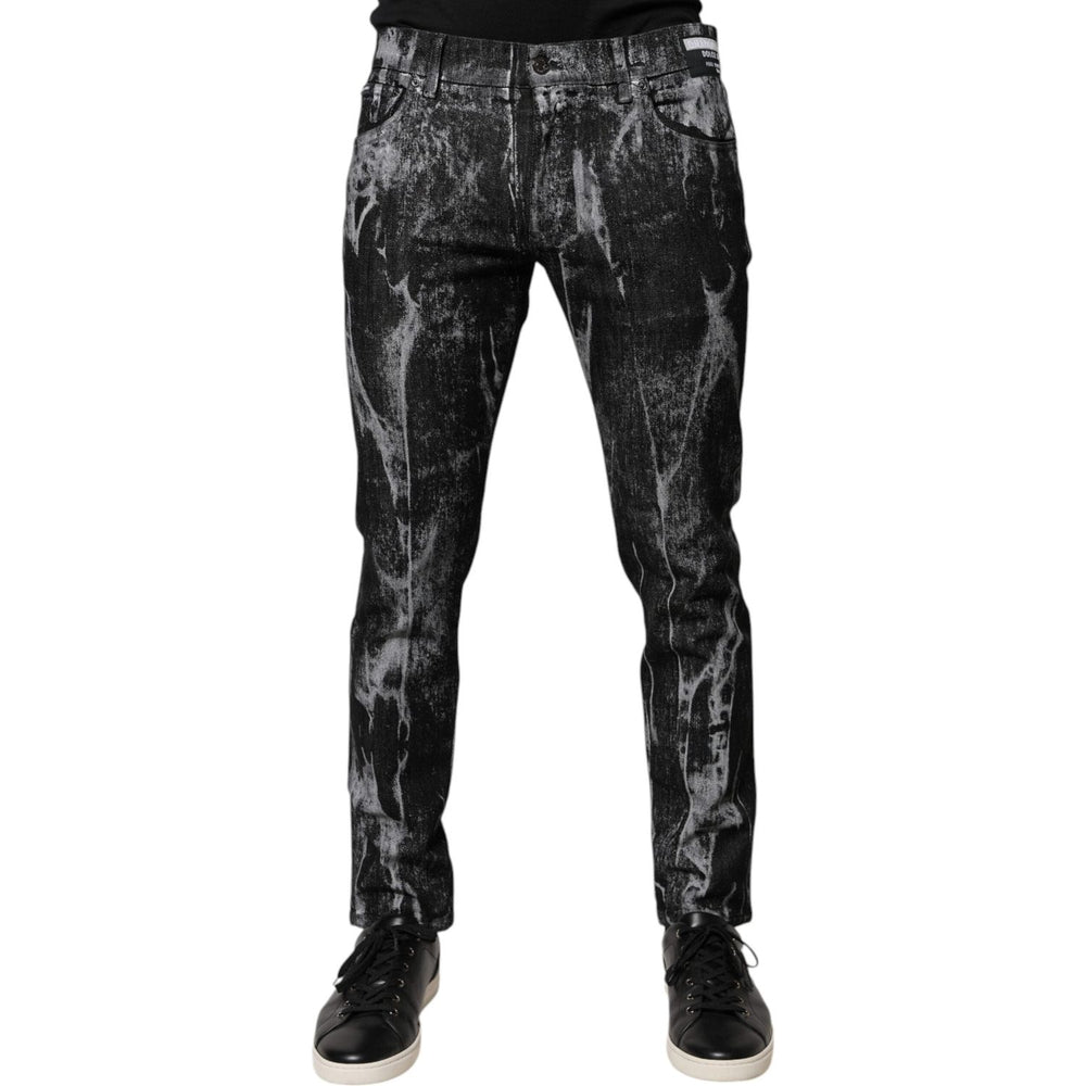 Dolce & Gabbana Multicolor Cotton Tie Dye Skinny Denim Jeans PAN75921-52