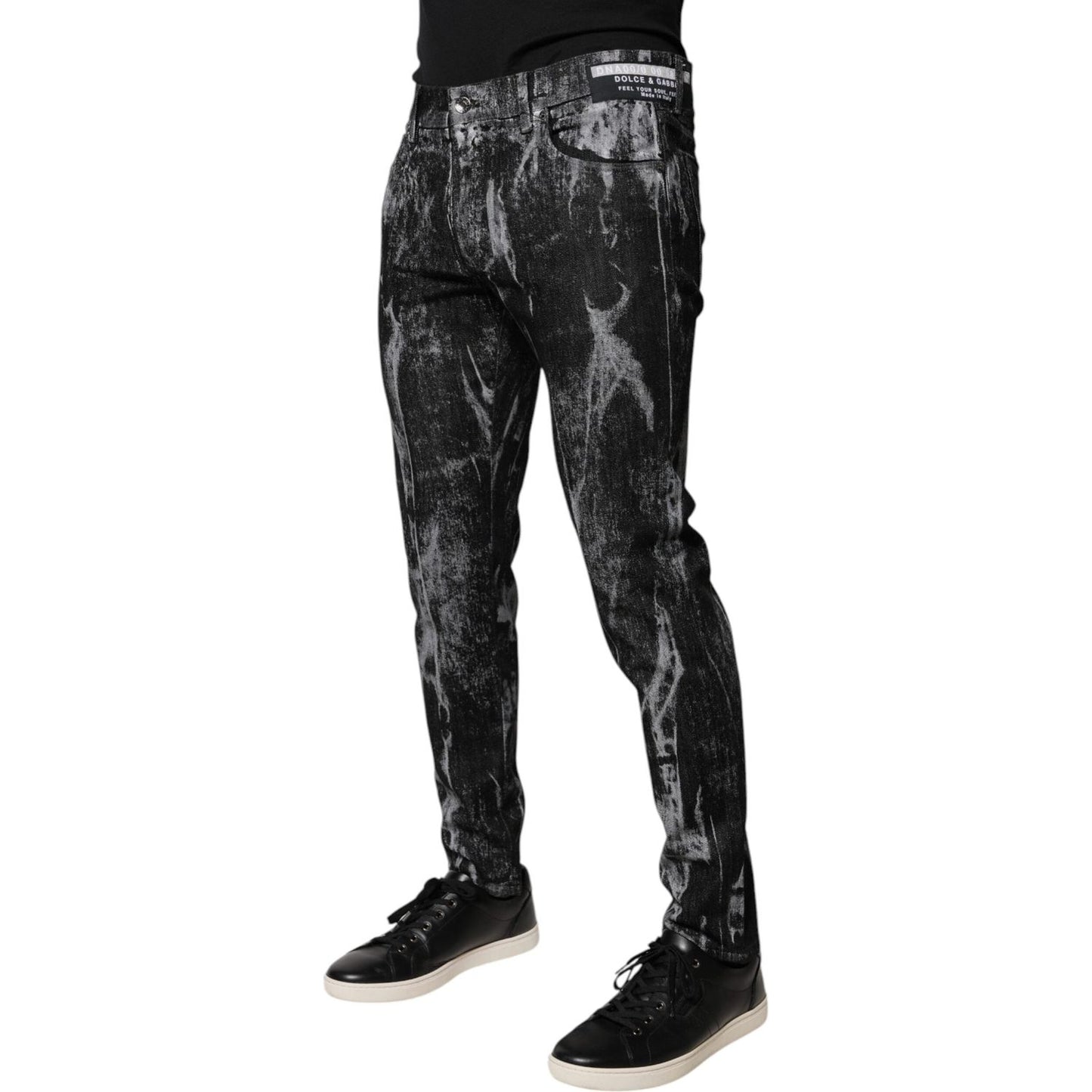 Dolce & Gabbana Multicolor Cotton Tie Dye Skinny Denim Jeans PAN75921-52