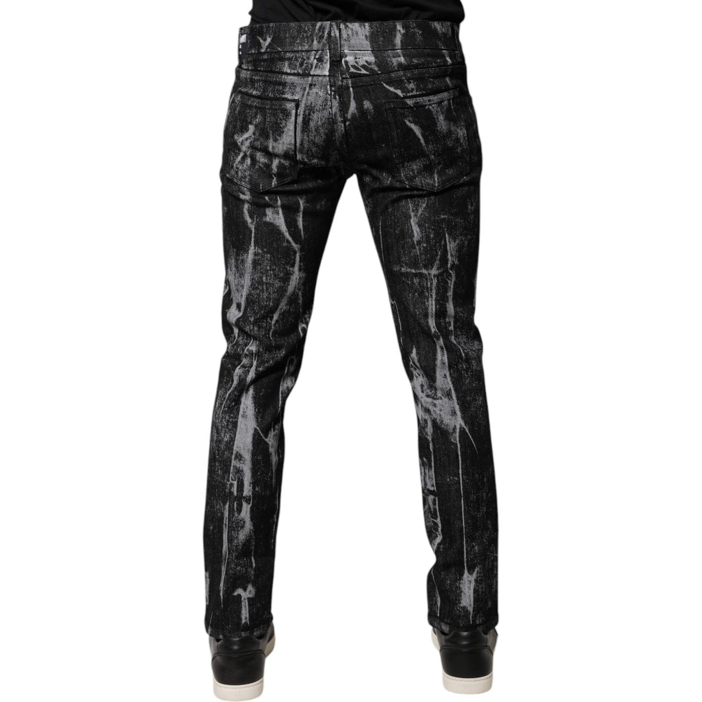 Dolce & Gabbana Multicolor Cotton Tie Dye Skinny Denim Jeans PAN75921-52
