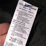 Dolce & Gabbana Black Ripped Logo Cotton Skinny Denim Jeans PAN76091-56