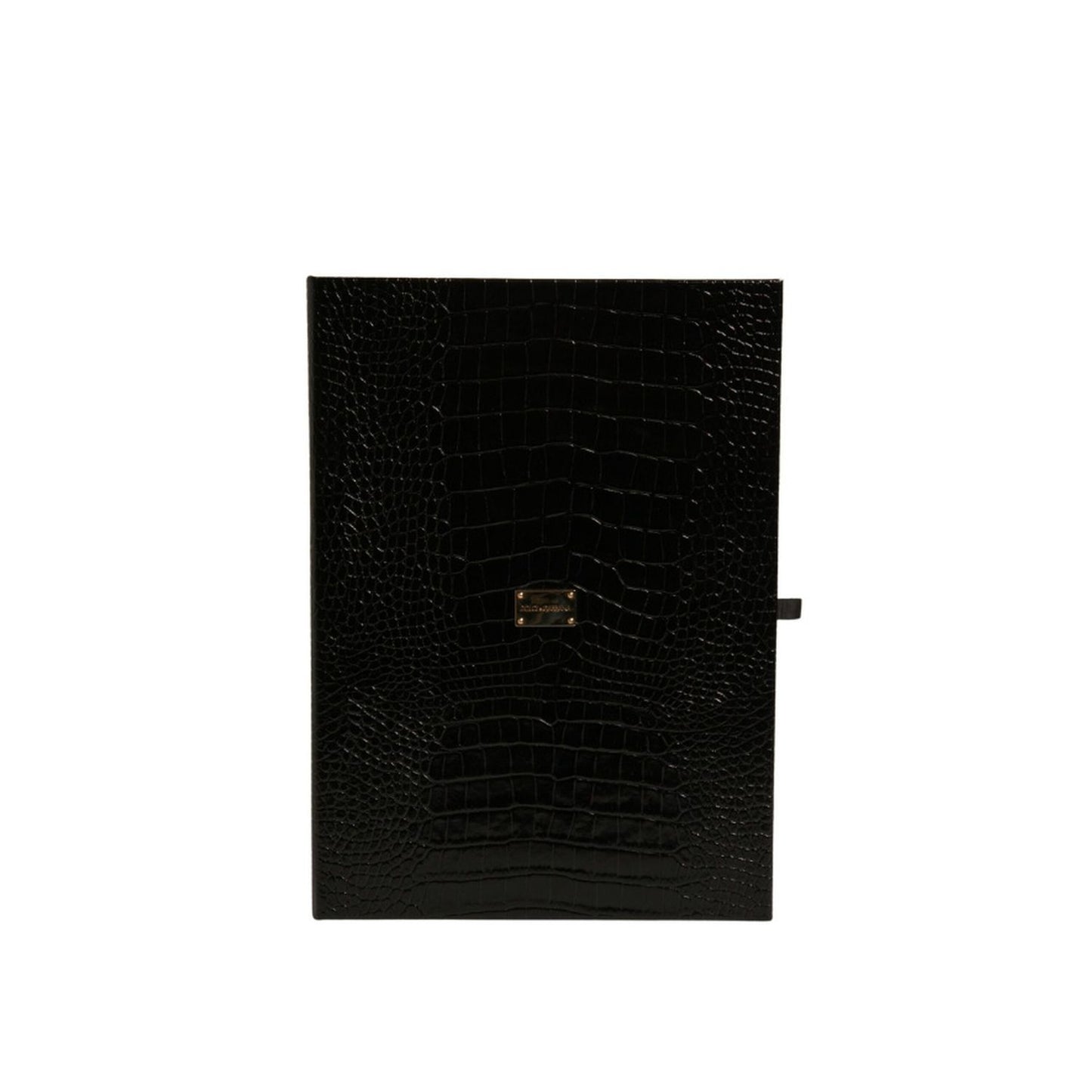 Dolce & Gabbana Gold Tone Brass Crystal Branded Tie Clip Bar