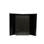 Dolce & Gabbana Elegant Black Leather Logo Plaque Holder Catalogue Case