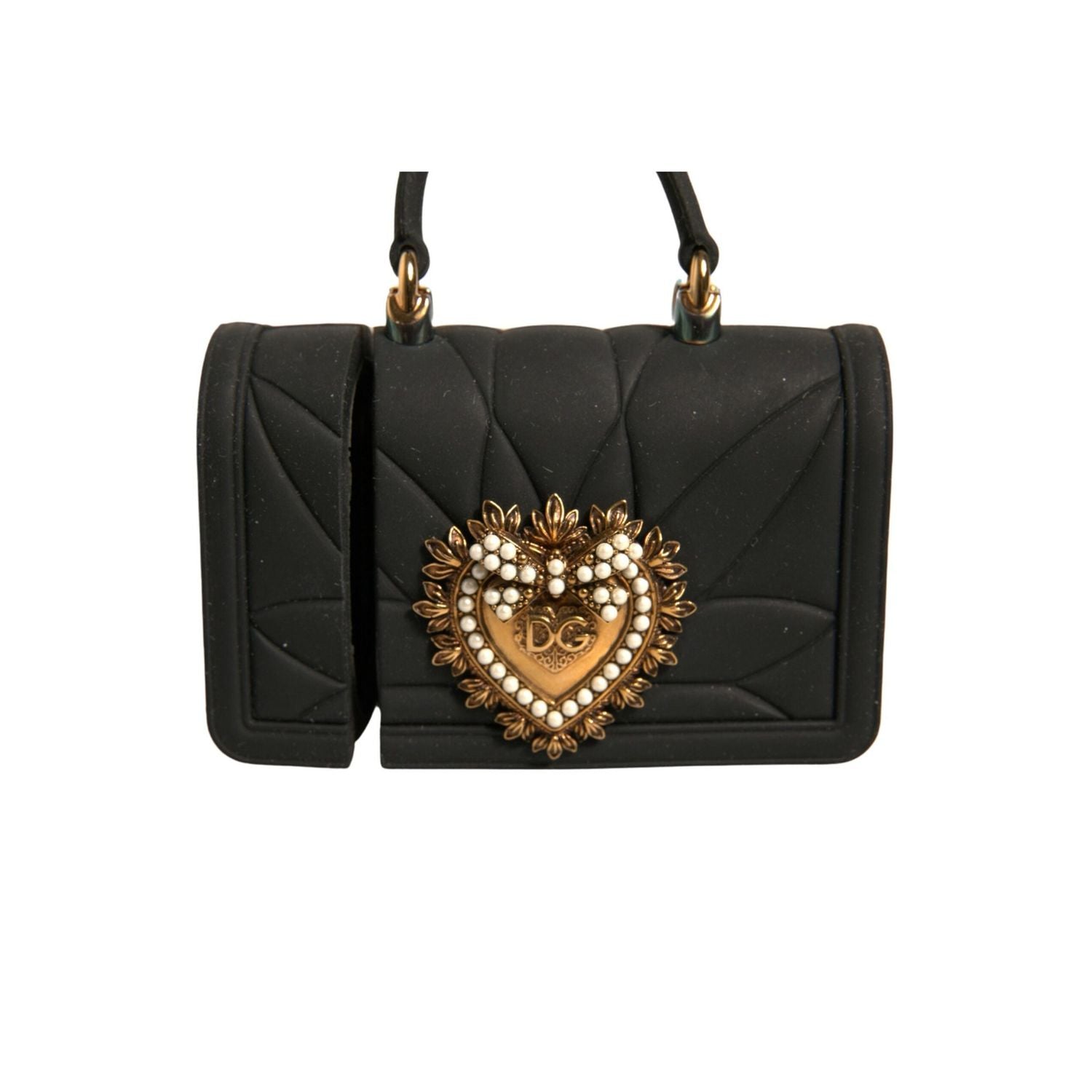 Front view with bag zipped and handles upright.