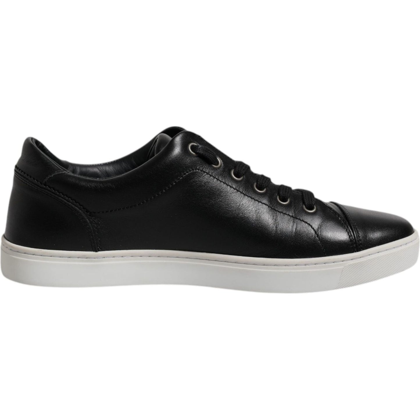 Dolce & Gabbana Black London Nappa Leather Men Sneakers Shoes MV6722-40