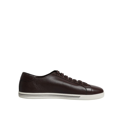 Dolce & Gabbana Brown Low Top Men Saint Tropez Sneakers Shoes