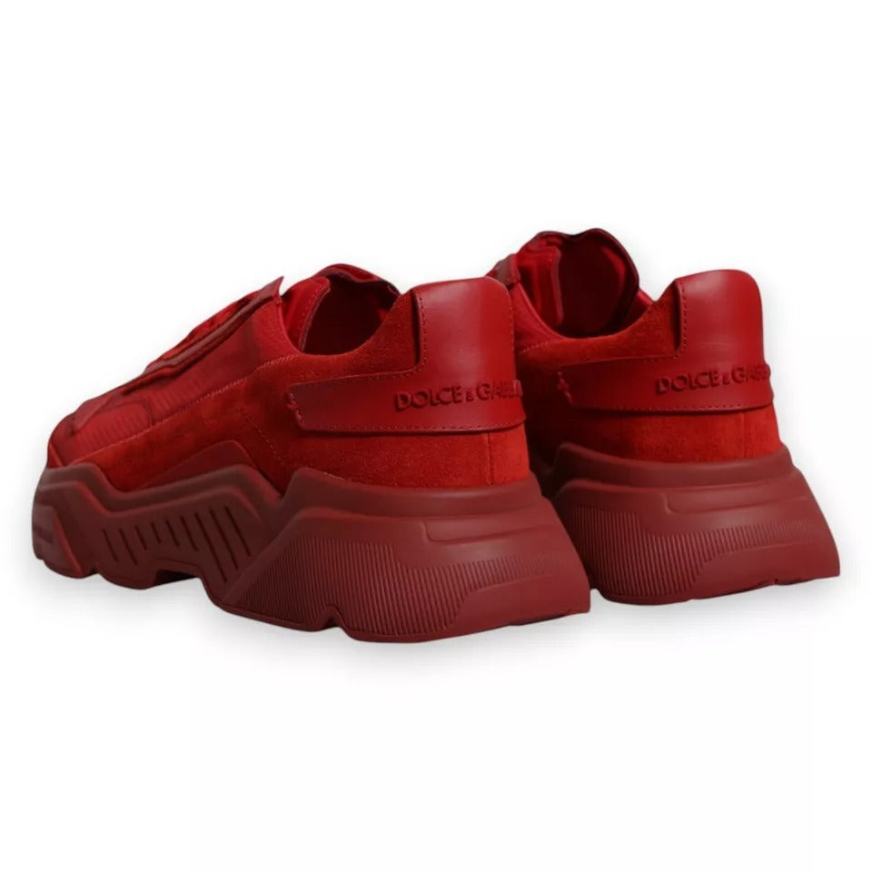 Dolce & Gabbana Red Leather Daymaster Low Top Sneakers Shoes MV6869-43.5