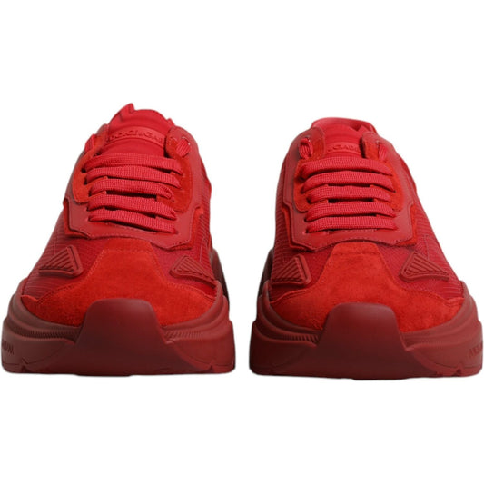 Dolce & Gabbana Red Leather Daymaster Low Top Sneakers Shoes MV6870-39