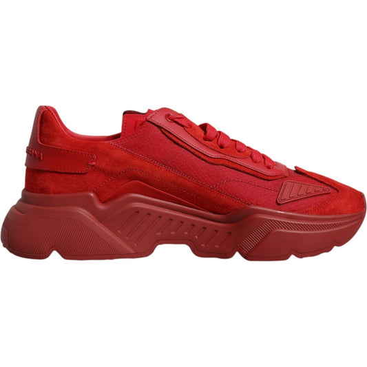 Dolce & Gabbana Red Leather Daymaster Low Top Sneakers Shoes MV6870-39
