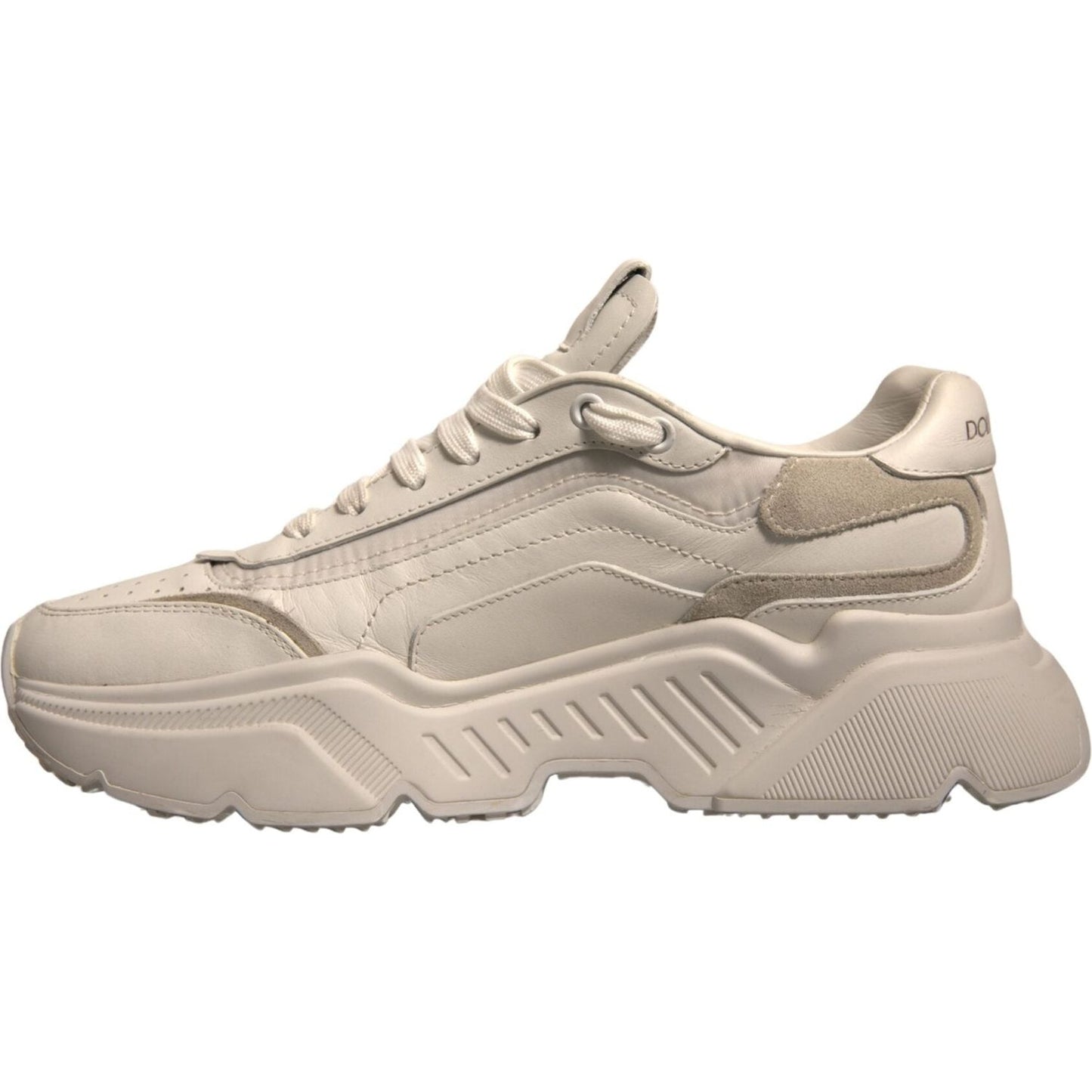 Dolce & Gabbana White Daymaster Leather Low Top Sneakers Shoes MV6967-42