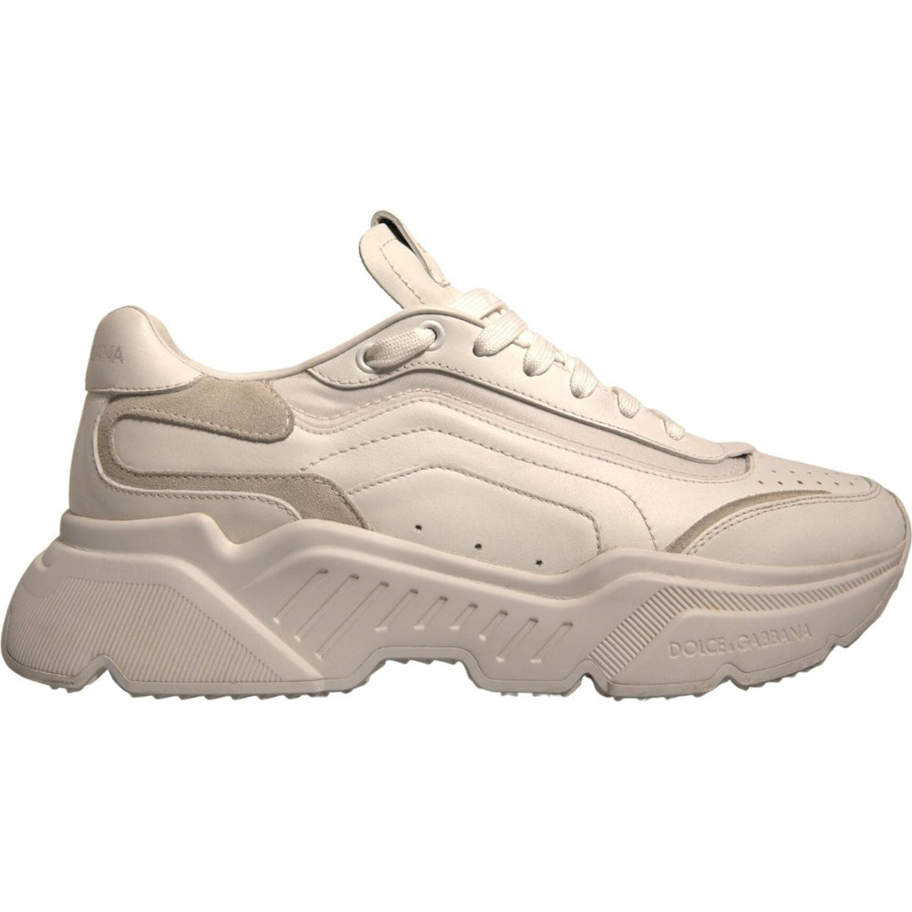 Dolce & Gabbana White Daymaster Leather Low Top Sneakers Shoes MV6967-42