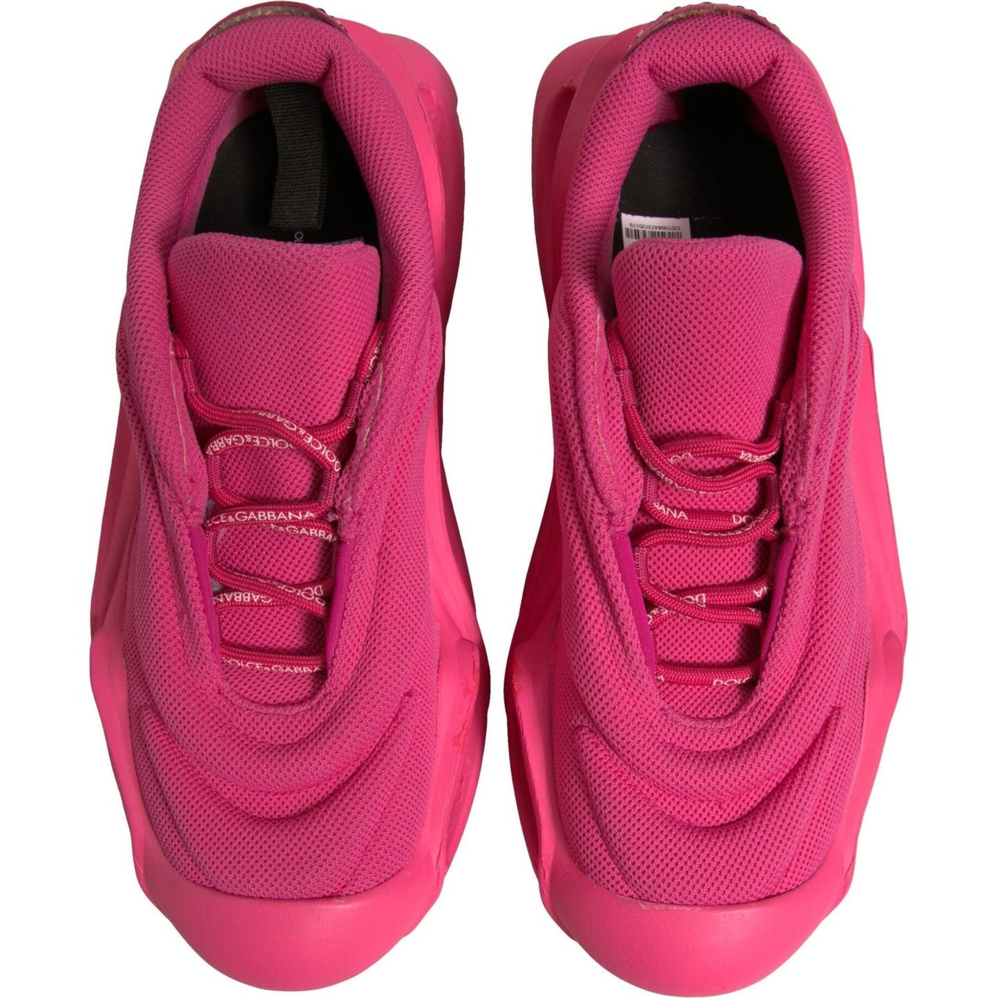Dolce & Gabbana Pink Wave Low Top Lace Up Men Sneakers Shoes MV7019-44