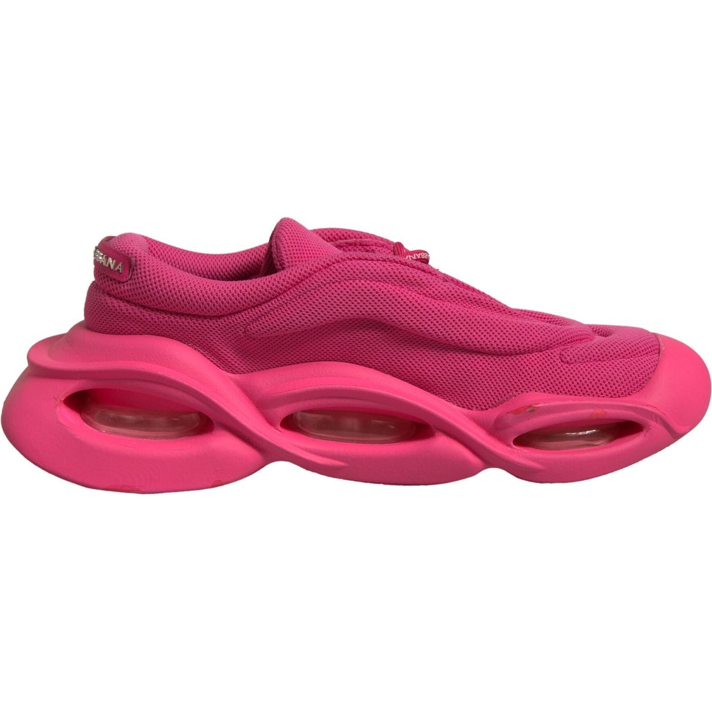 Dolce & Gabbana Pink Wave Low Top Lace Up Men Sneakers Shoes MV7019-44