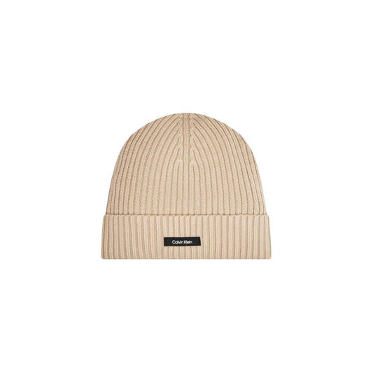 Calvin Klein Beige Organic Cotton Caps Baseball Hat CA-15182100127-UNI