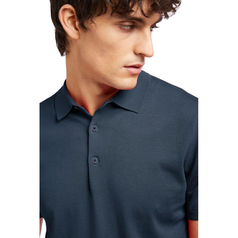 AT.P.CO Blue Cotton Polo Shirt AT-14680-S