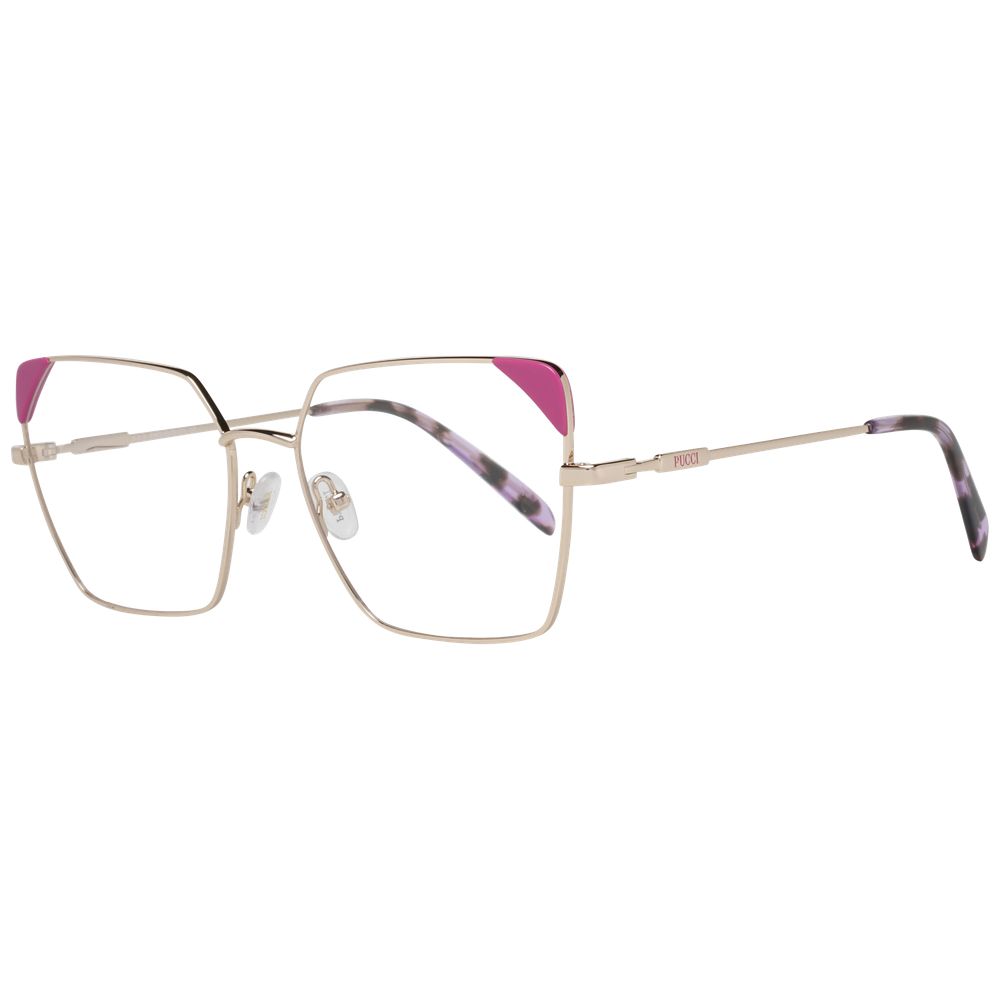 Emilio Pucci Rose Gold Metal & Plastic Glasses (Frames)