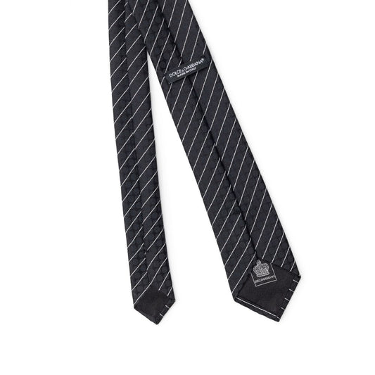Dolce & Gabbana Black Polyester Ties & Bowty DO&-8253676-6 CM