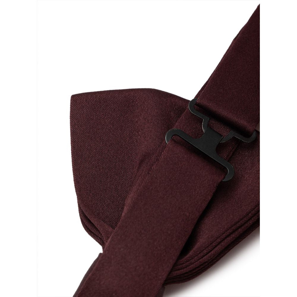 Dolce & Gabbana Burgundy Silk Bowty DO-829366520047735-ONE SIZE