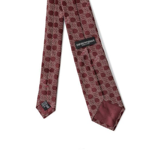 Emporio Armani Red Silk Ties & Bowty EMAR-7993665-ONE SIZE