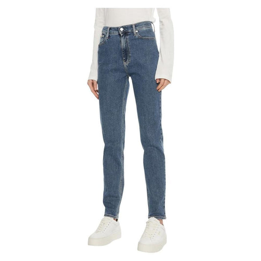 Calvin Klein Jeans Blue Cotton Mom Jean CA-16506700176-W28 | L32