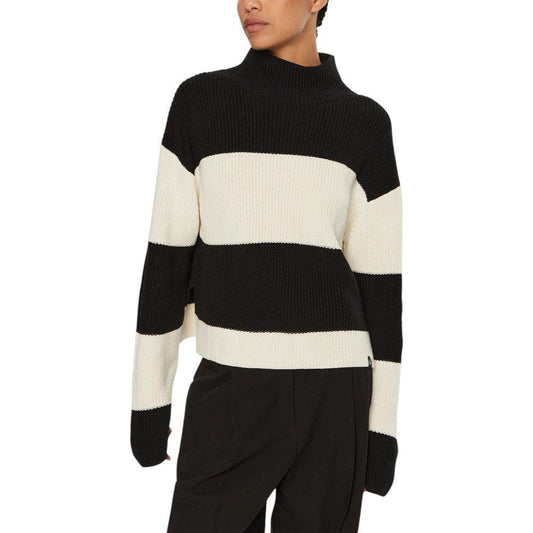 Calvin Klein Jeans Black And White Cotton Sweater CA-16505802438-IT40|S